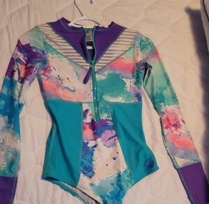 Body Glove Purple and Blue Artistic One Piece Swimsuit